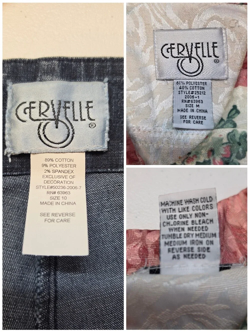 Cervelle Vintage Floral Jacquard Women’s Jacket & Cropped Jeans Matching Set